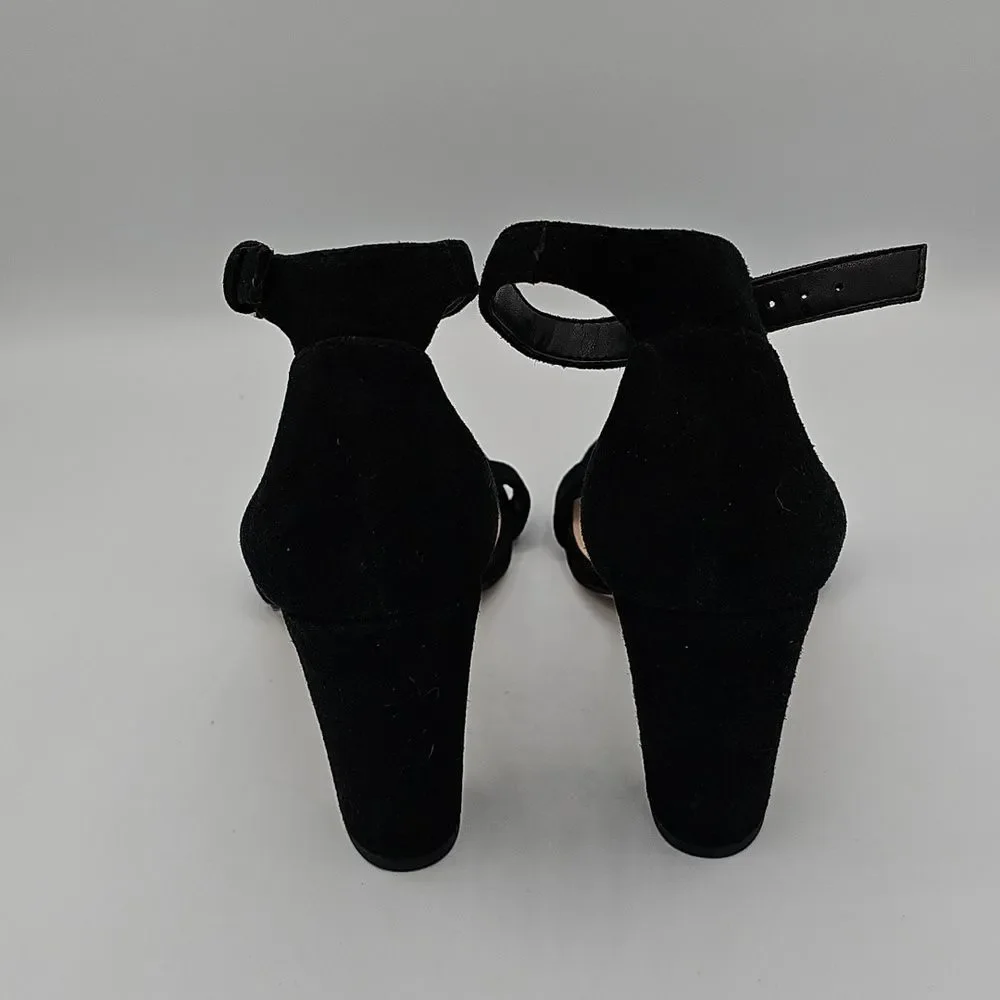 ALDO Women 6 Lussa High heel sandal In Black Faux Suede